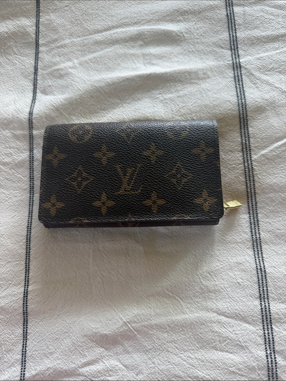 Louis Vuitton Monogram Canvas Card & Key Holder in Brown and Gold
